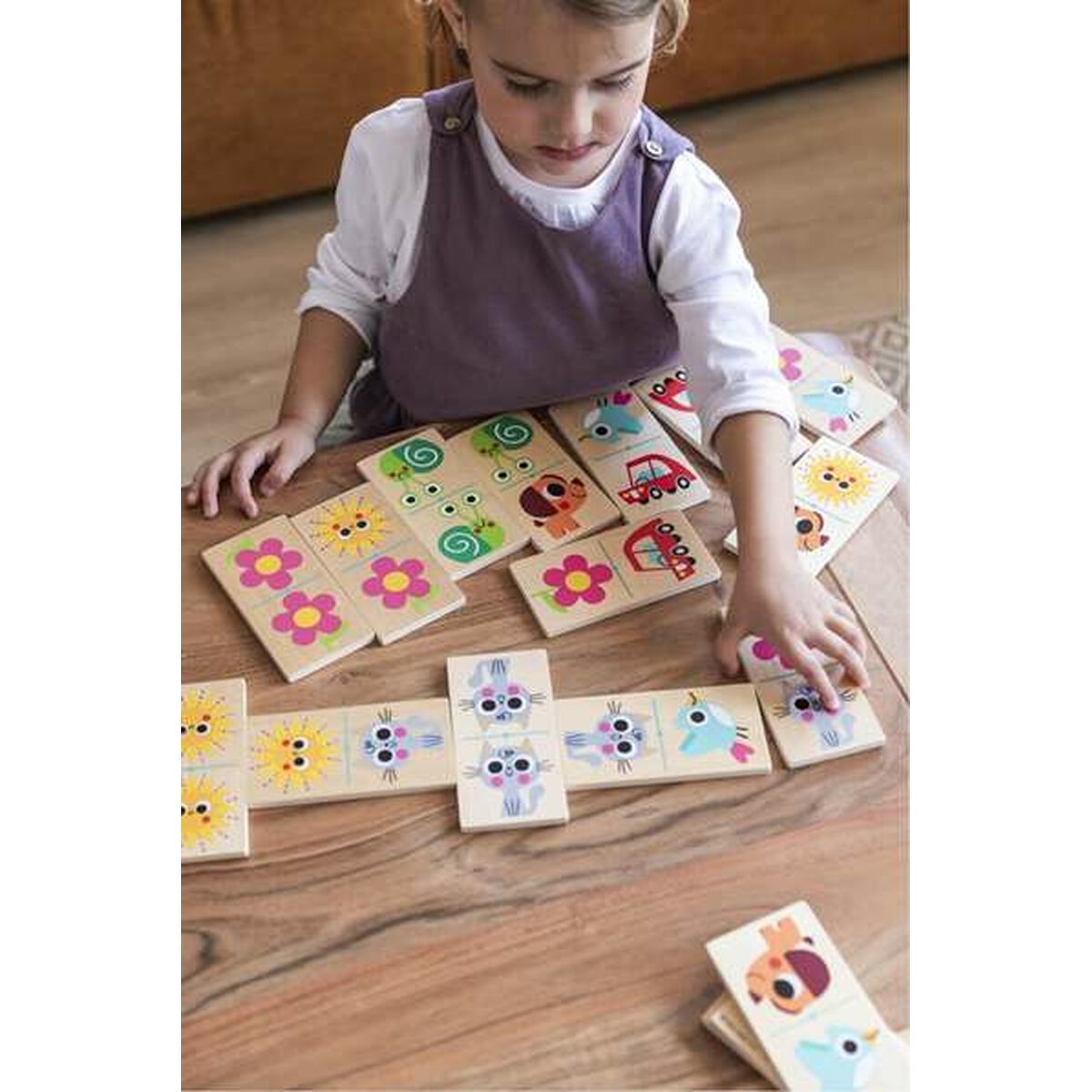 Domino Diset Dřevo Dětské 28 Kusy